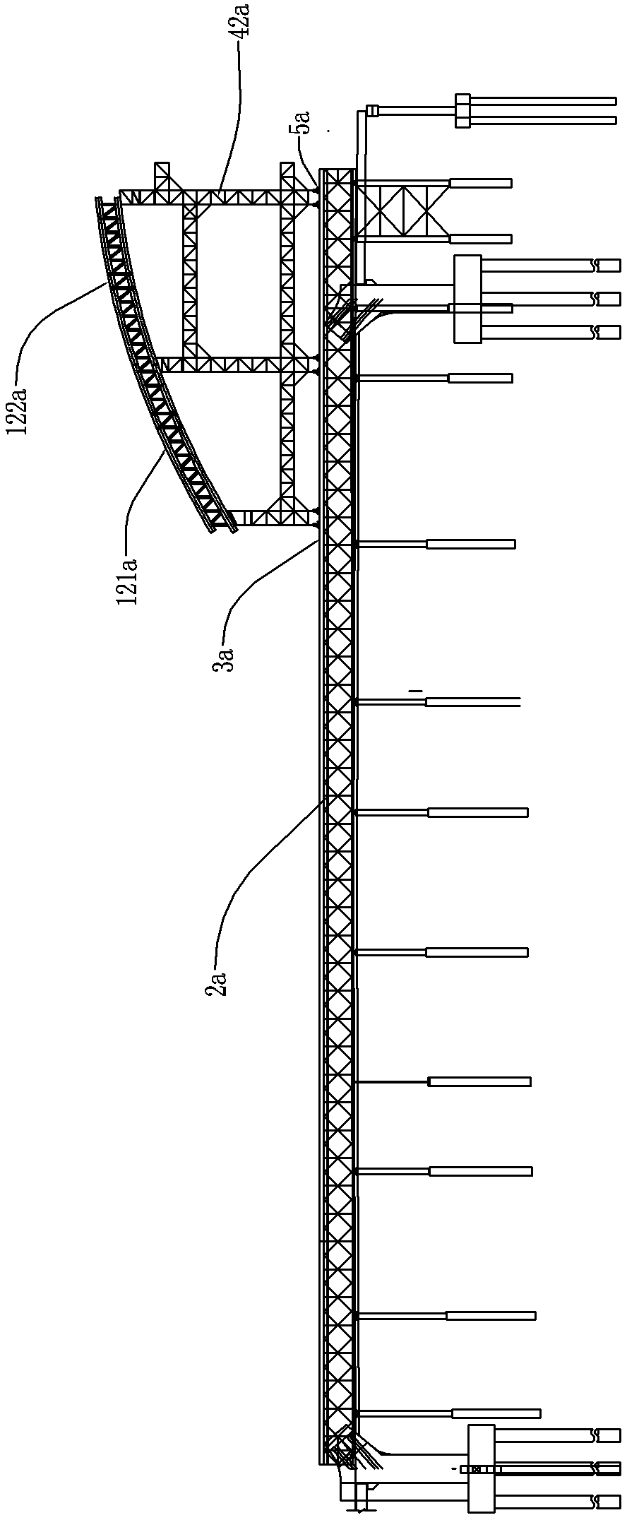Erection method of steel tube arch bridge arch center