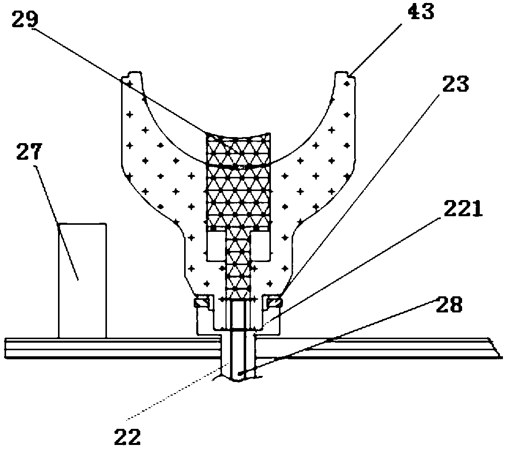 Spinning and molding device for glassware