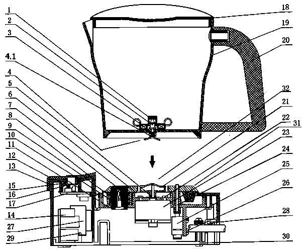 Milk foam making kettle and method