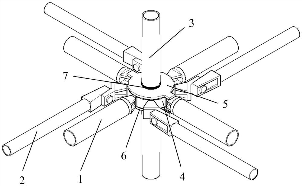 Novel hub type assembly type scaffold and fastener