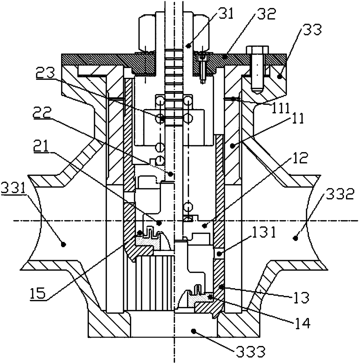 A low-noise control valve with pre-start structure