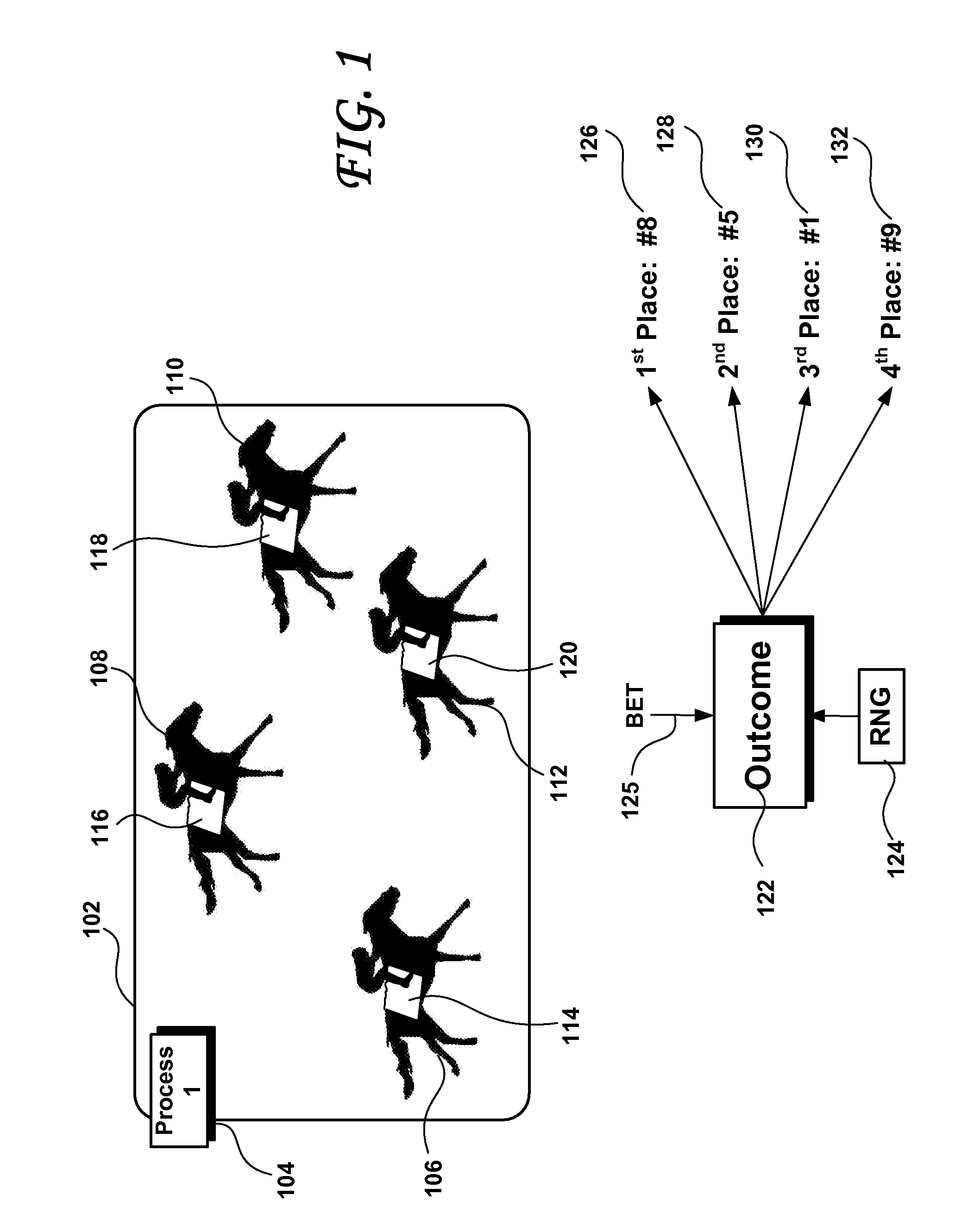 Regulated gaming - virtual display