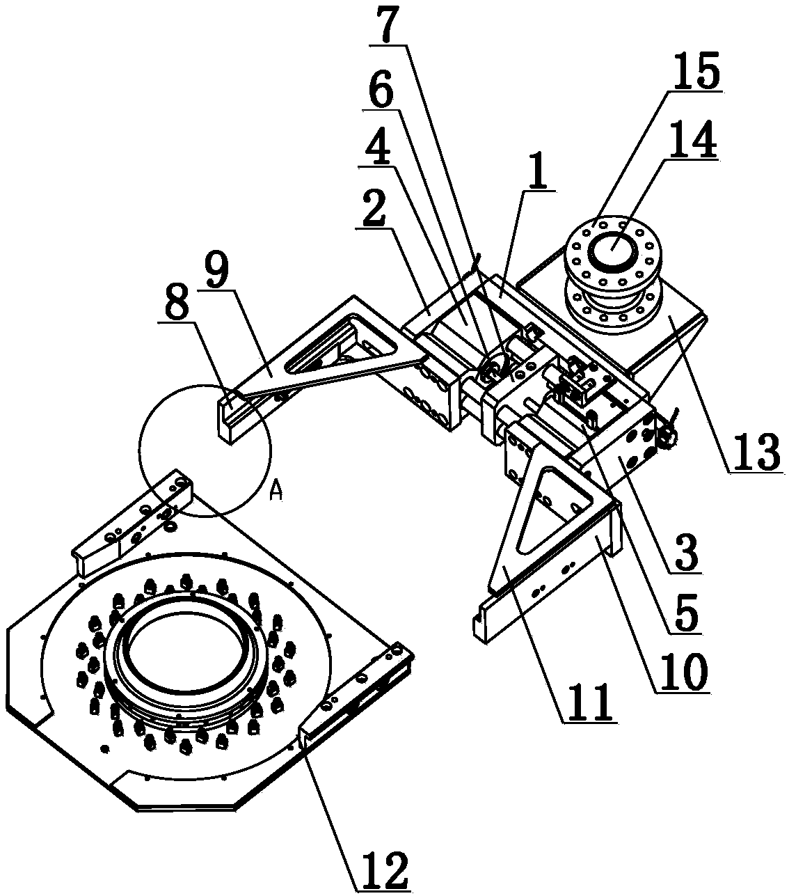 Winding device for electric heating wire of heating cylinder of plastic granulator