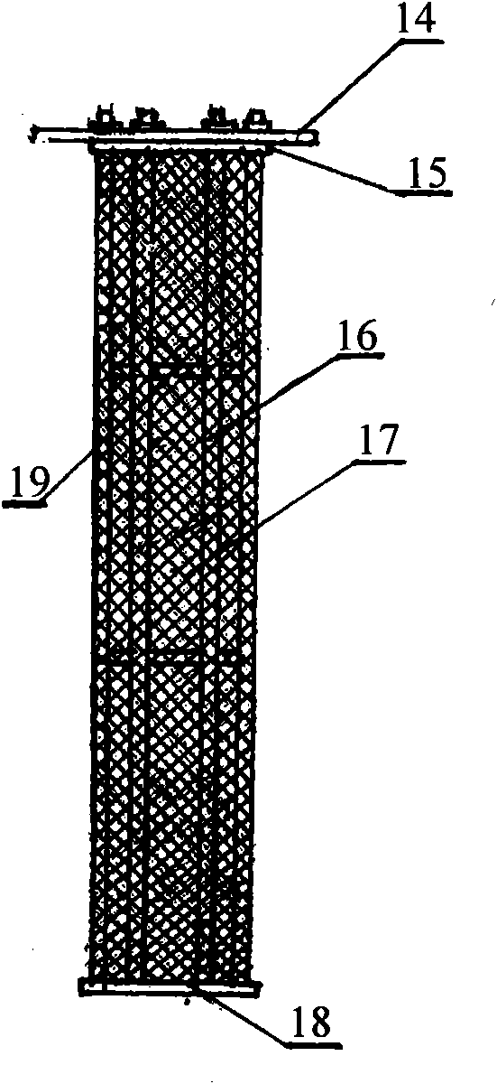Multi-pipe external-compression type mechanical circulation forced cross flow solid-liquid separation dynamic membrane system and device