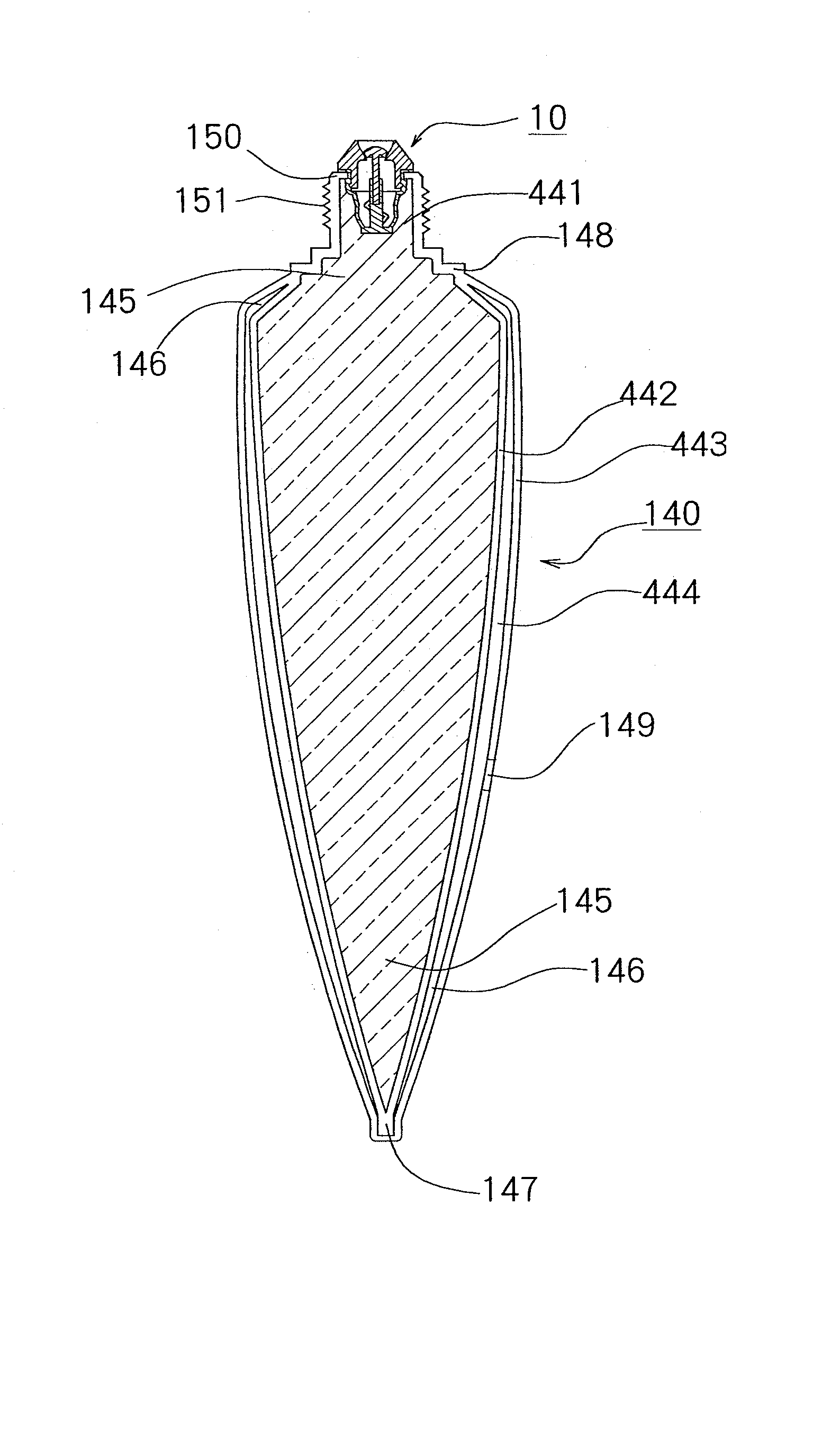 Valve mechanism for tube-type fluid container