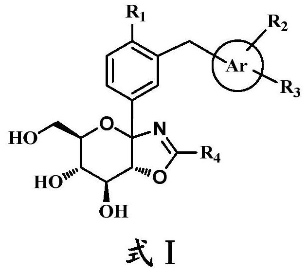Bicyclic derivative of heterocyclic glucoside as well as preparation method and application of bicyclic derivative