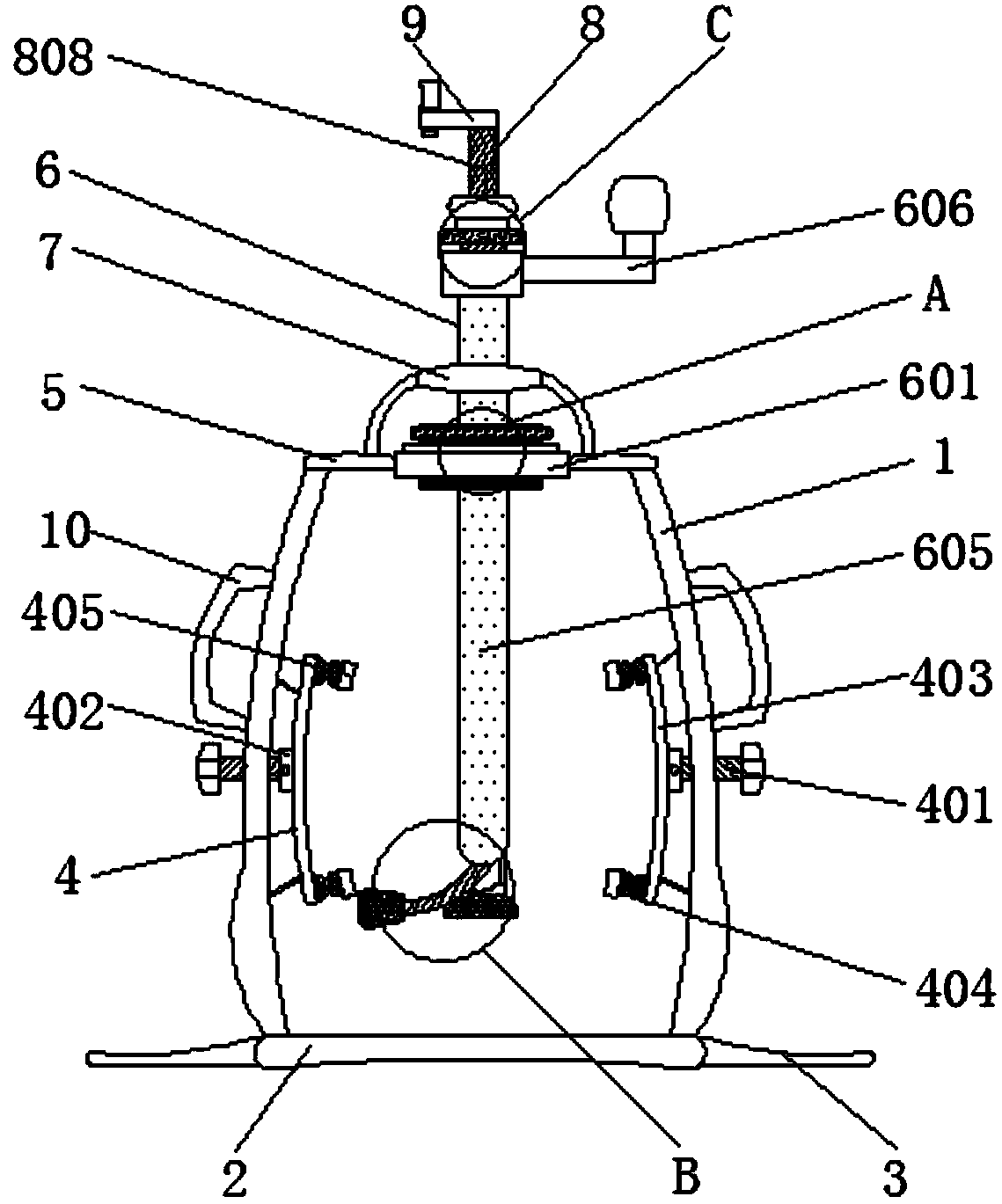 Thermos bottle liner cleaning device combining omnibearing cleaning with local obstinate stain removal