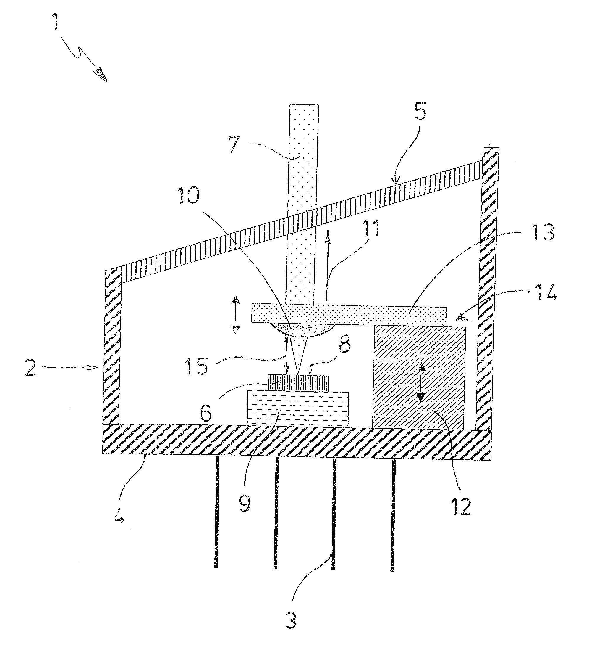 Laser diode structure with reduced interference signals