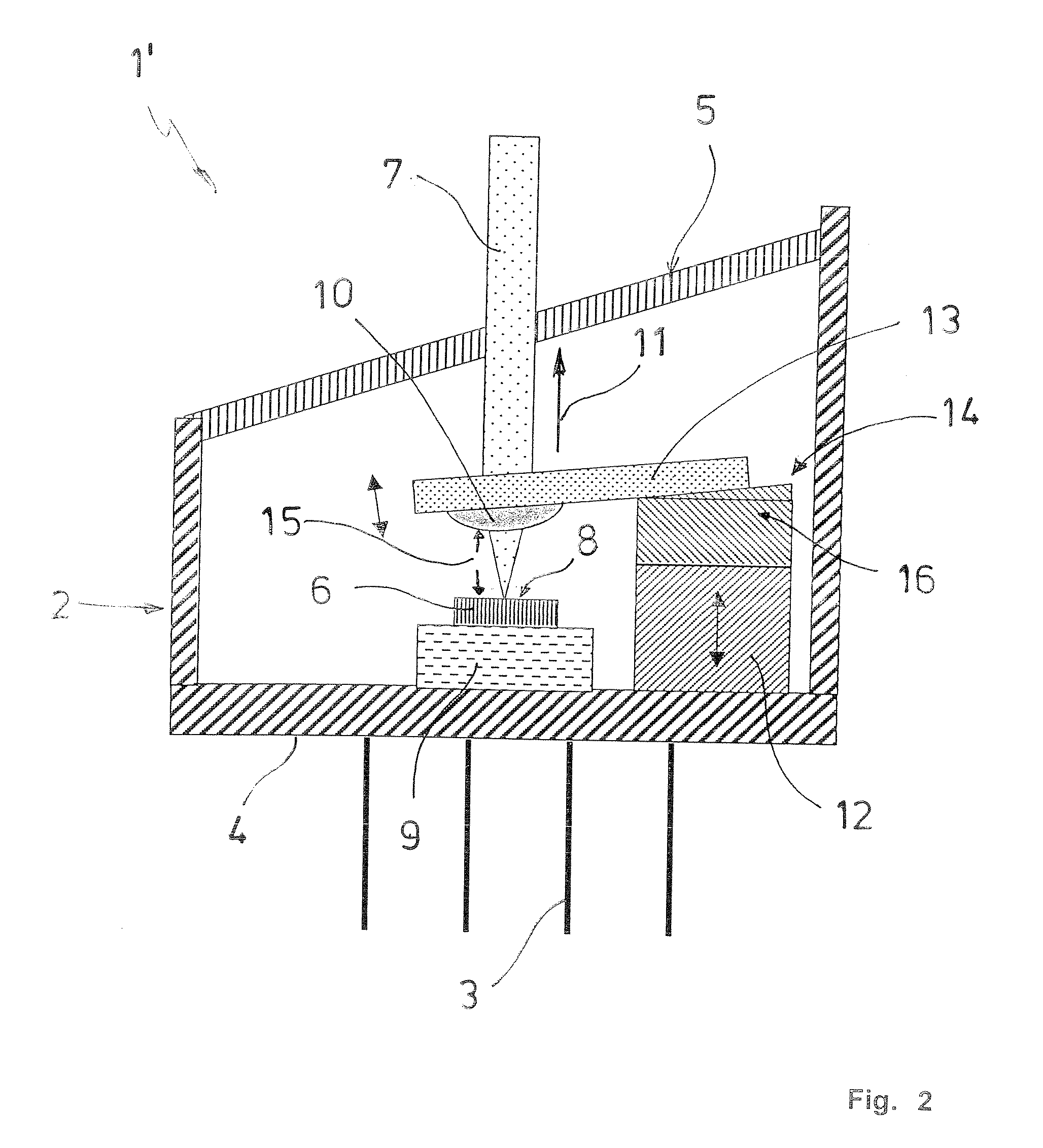Laser diode structure with reduced interference signals