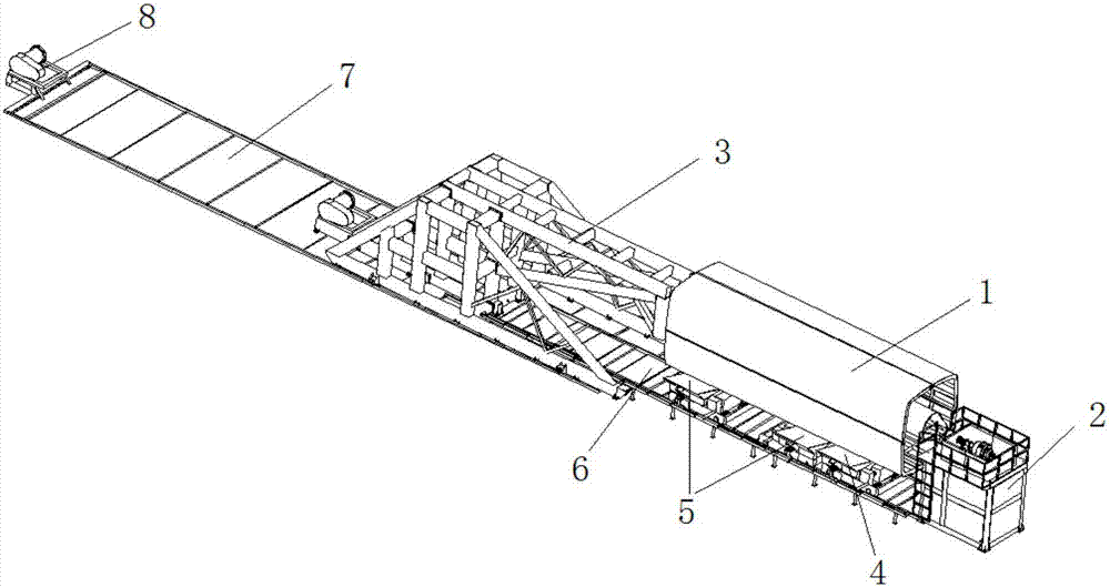 Demolding method and equipment for large-scale winding product