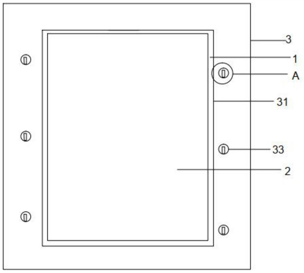 Integrated wall blank door mounting structure