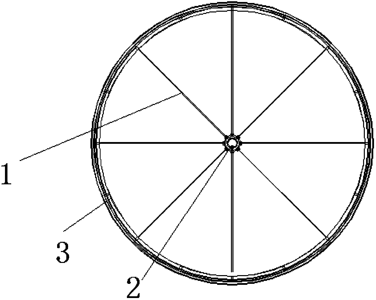 Improved structure for connecting wheel hub and steel wires