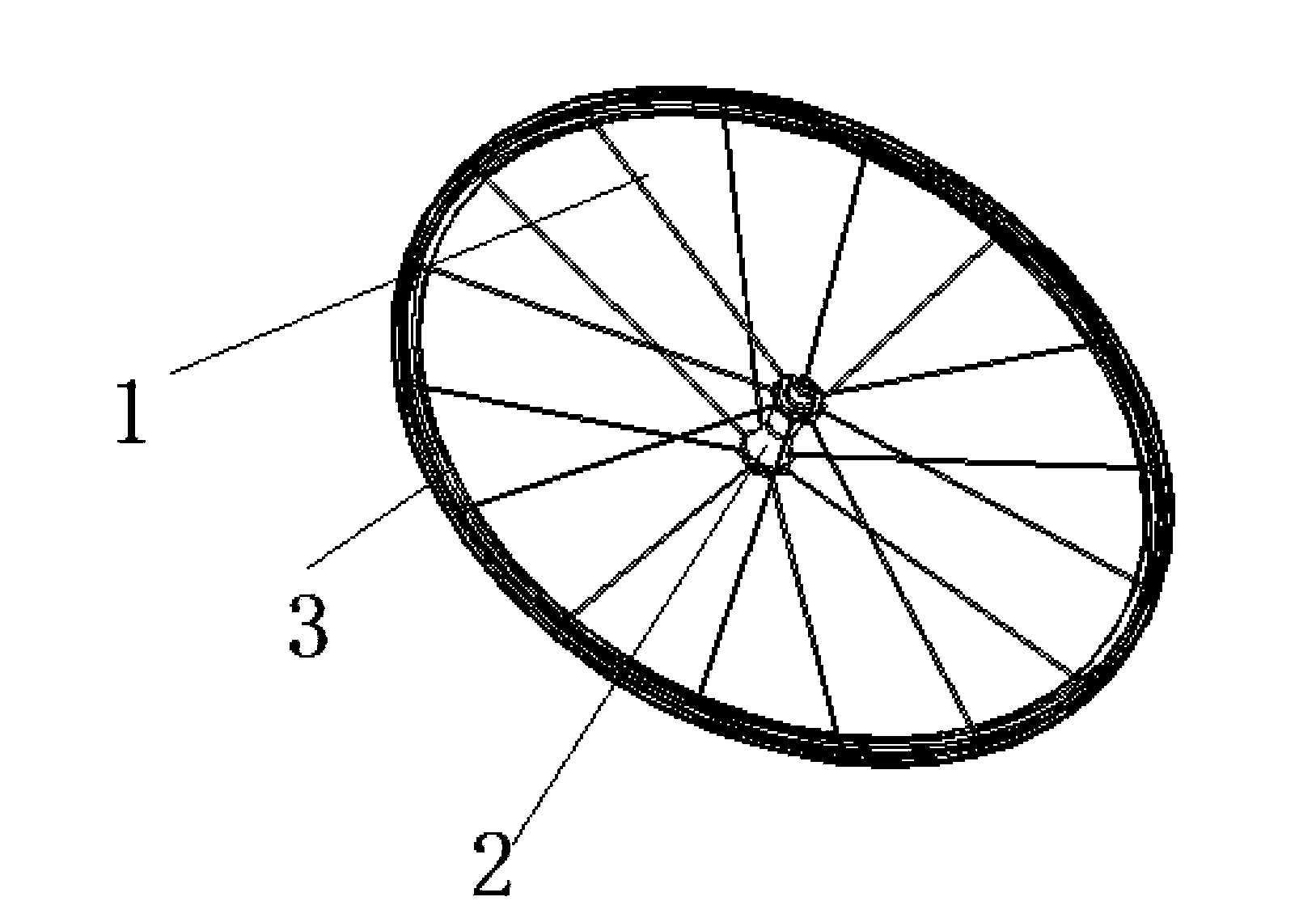 Improved structure for connecting wheel hub and steel wires