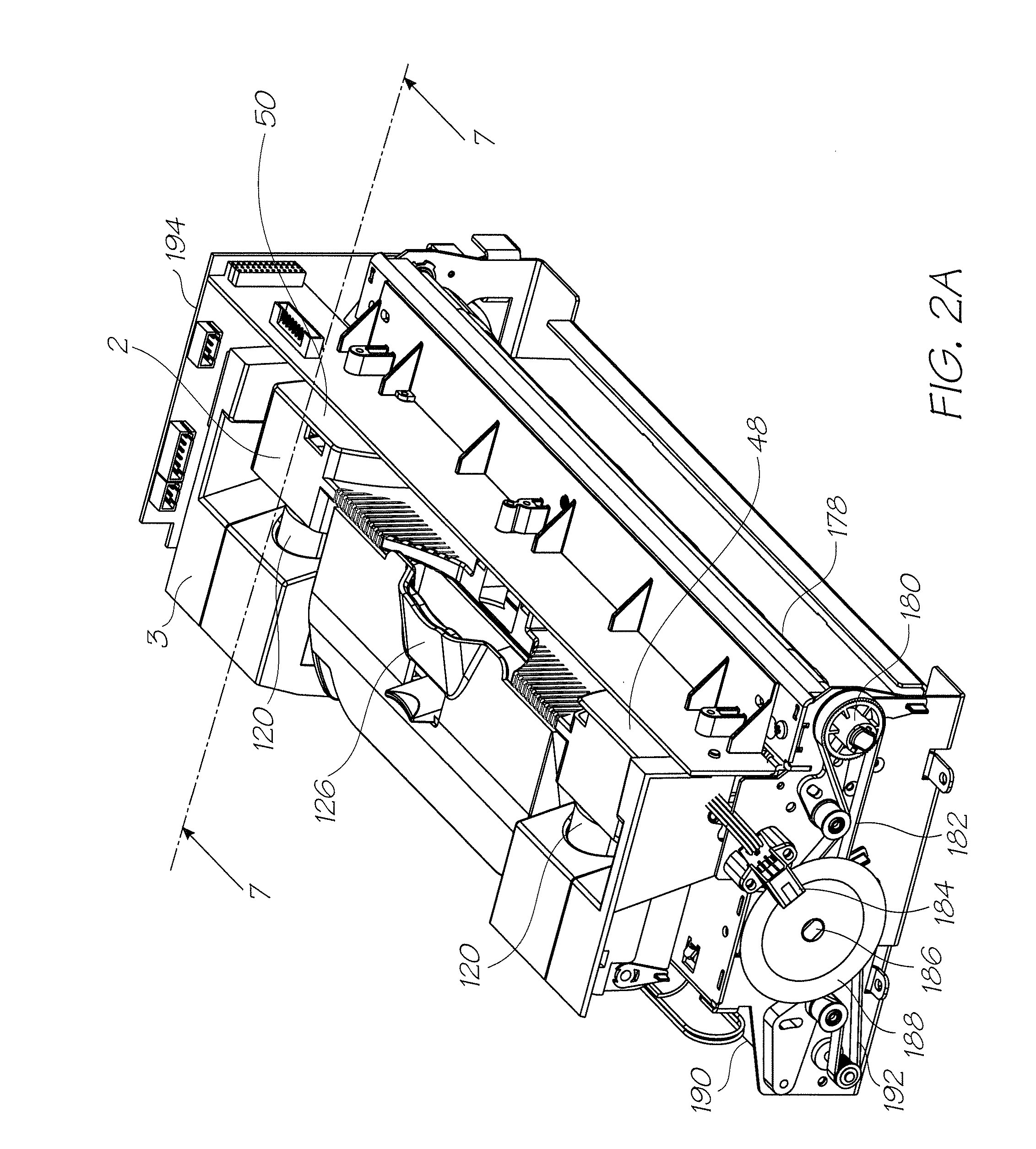 Printer with zero insertion force printhead cartridge