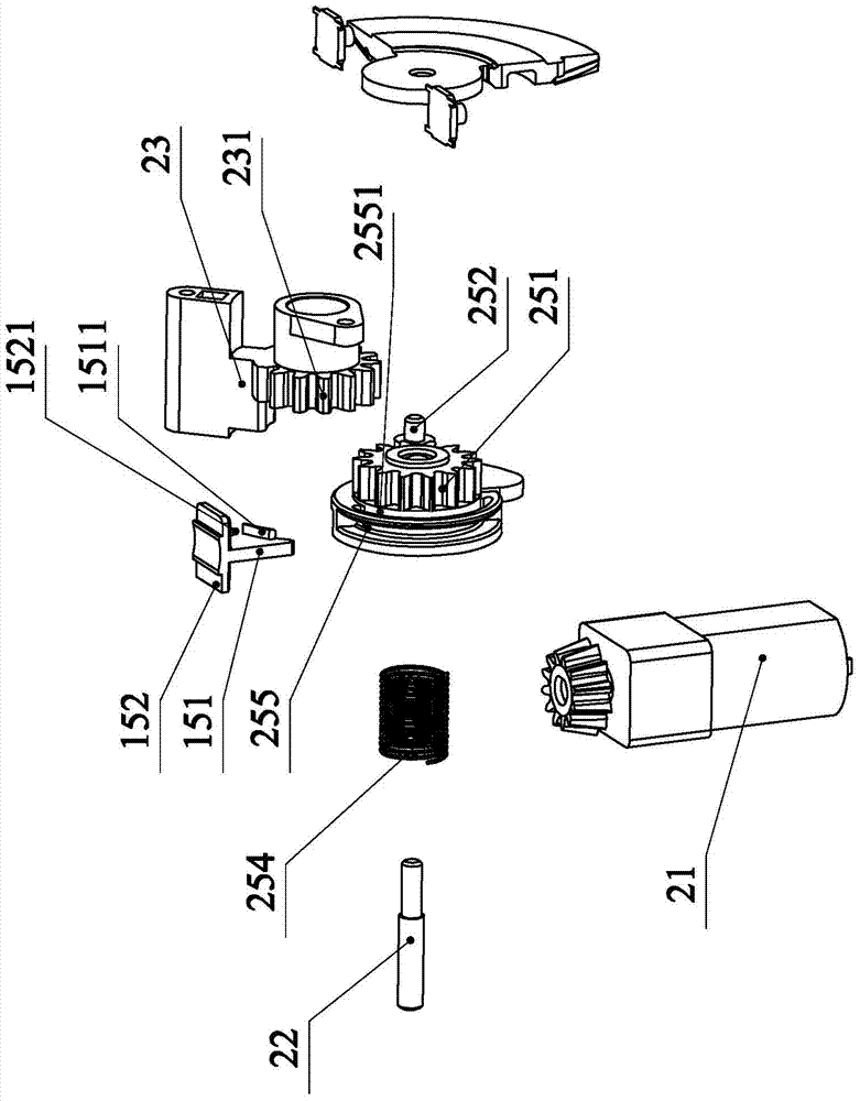 Re-closure transmission mechanism with clutching function in circuit breaker re-closure device