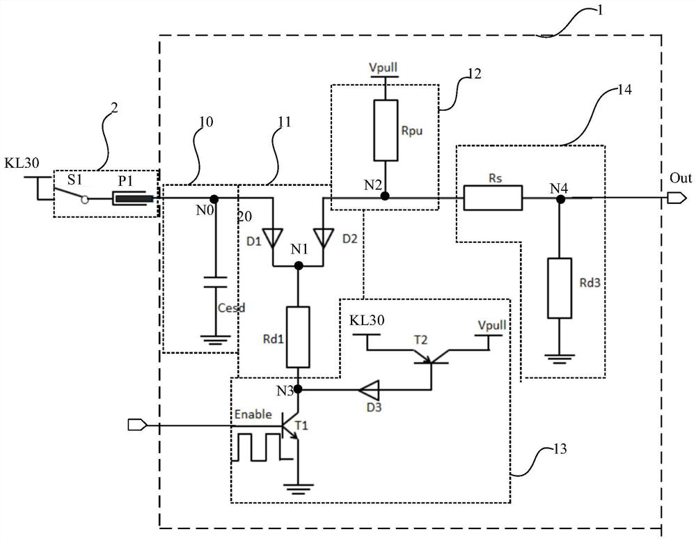 Highly effective signal circuit, control system and electrical equipment