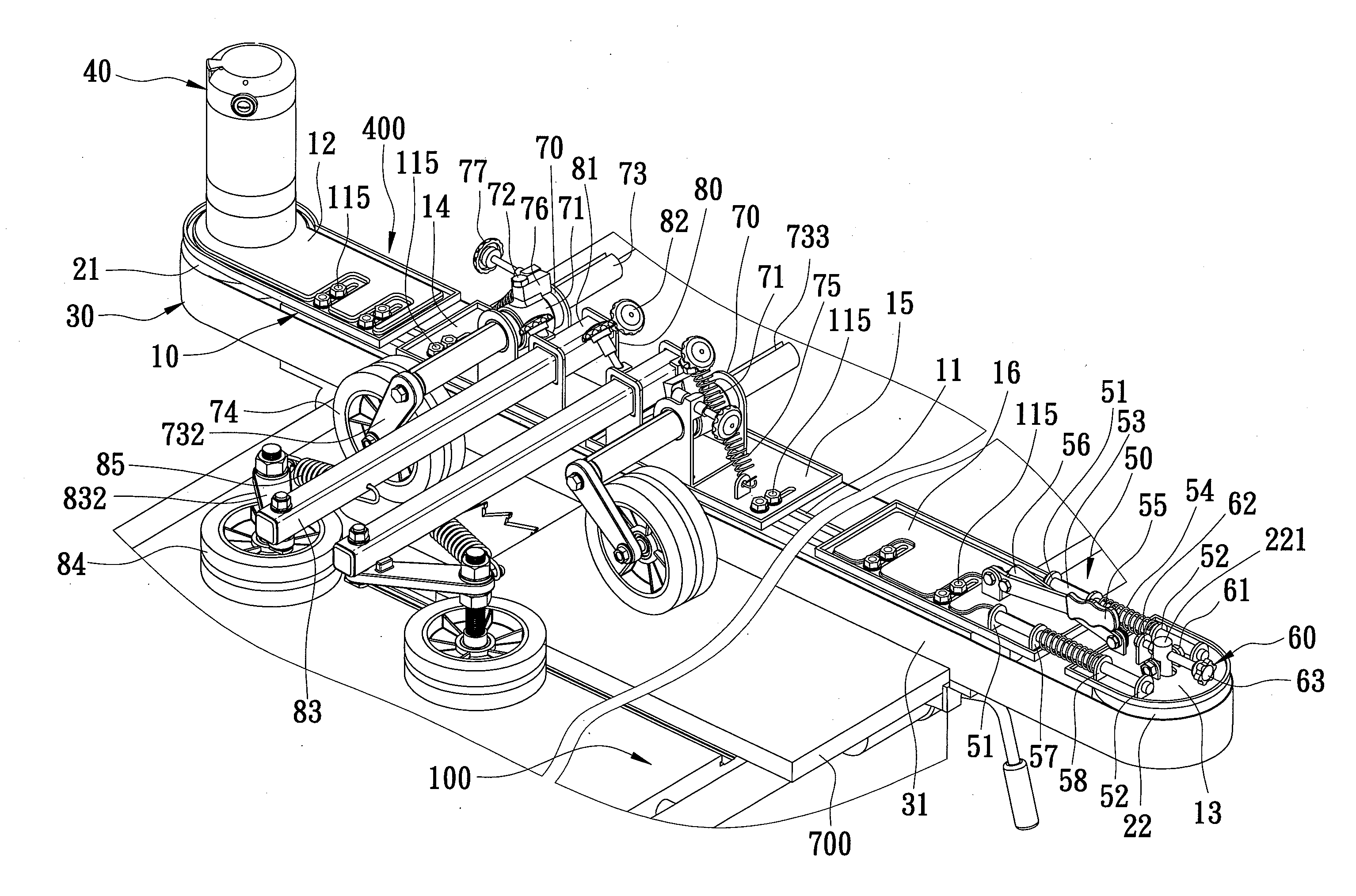 Workpiece-Advancing Device for a Wood Cutting Apparatus
