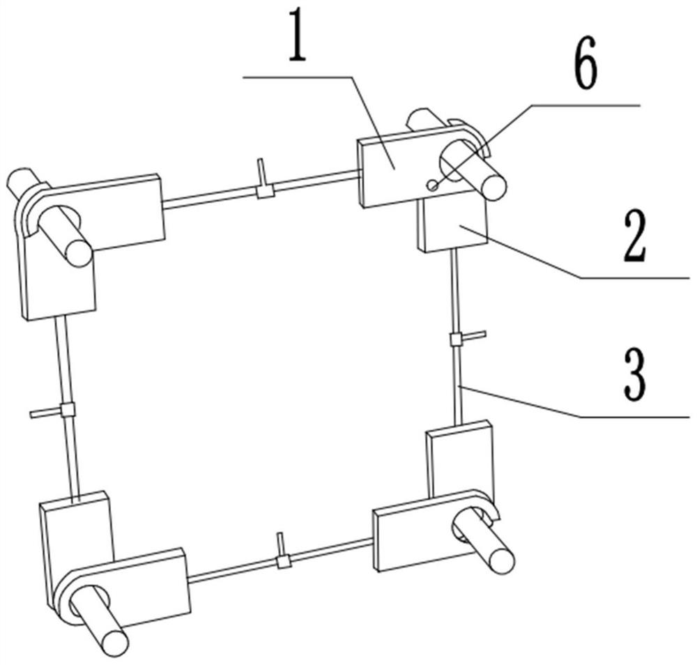 Split type multi-bundle conductor spacing fixing device