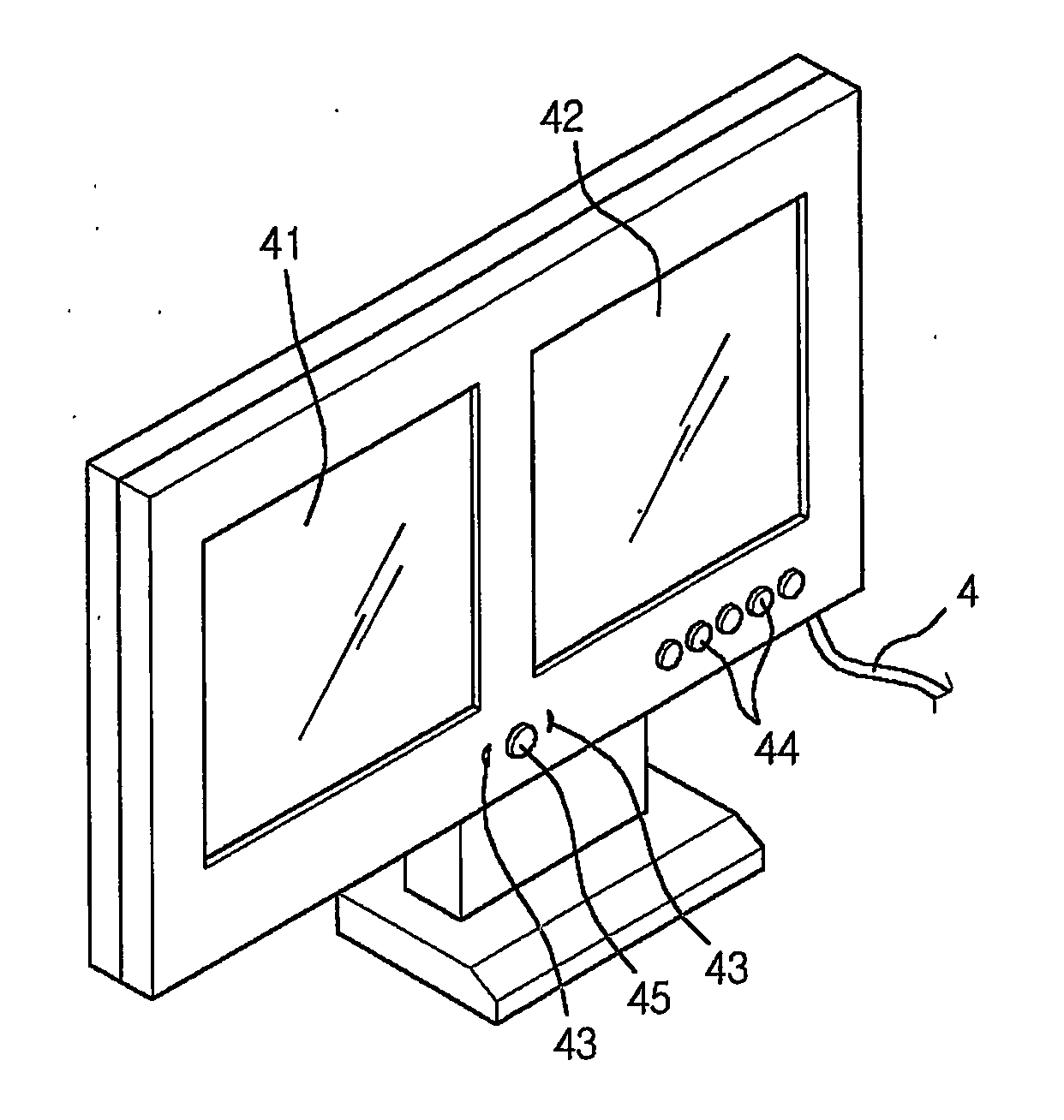 Screen adjusting apparatus and method for use in multi-display unit