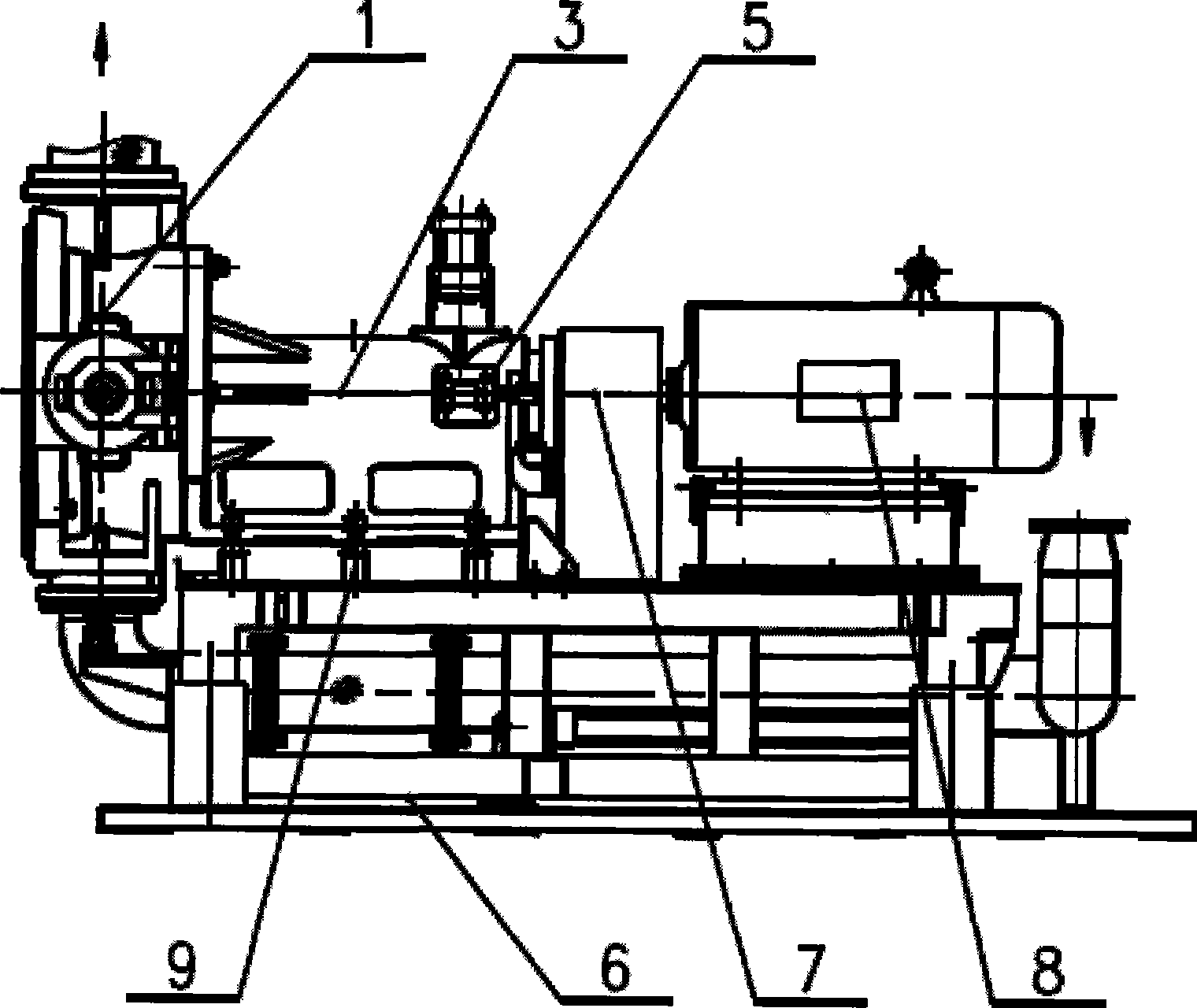 Underwater pelleting device of machine unit for compounding, squeezing and prilling