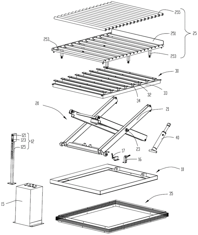 Material bearing platform