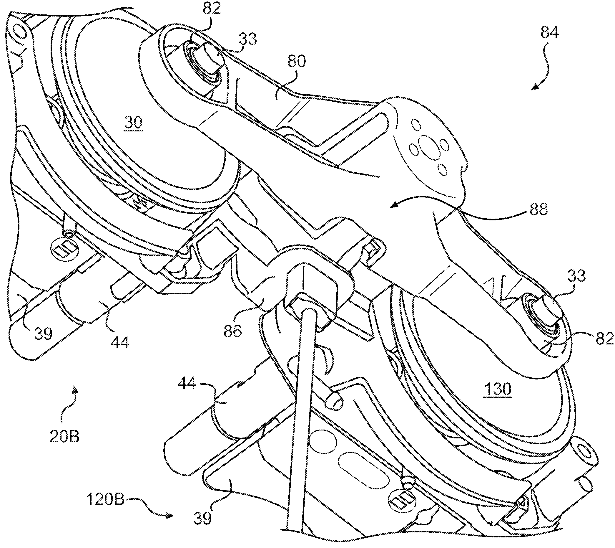 Valve assembly for a two-stroke engine