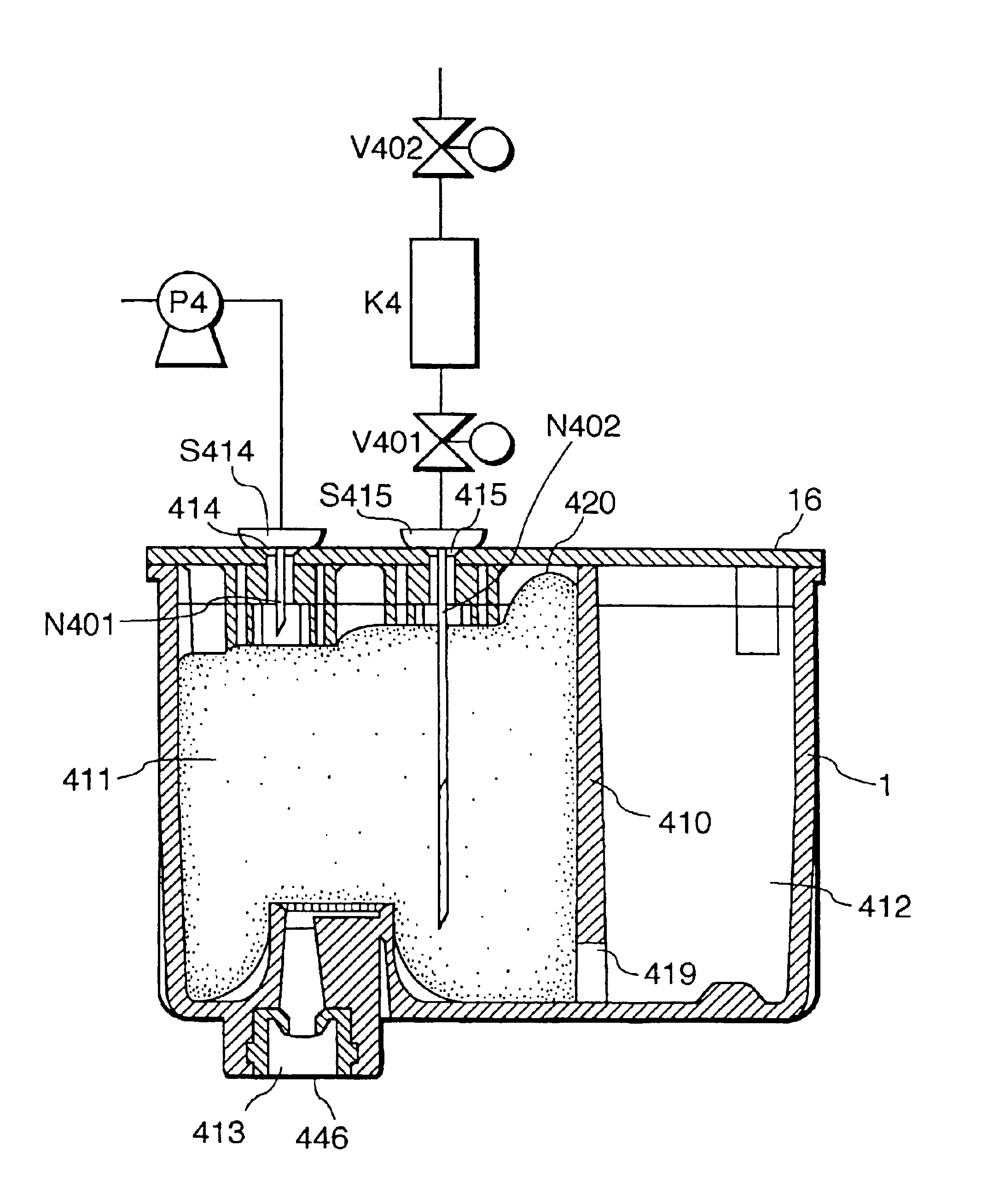 Ink cartridge for ink jet printer and method of charging ink into said cartridge
