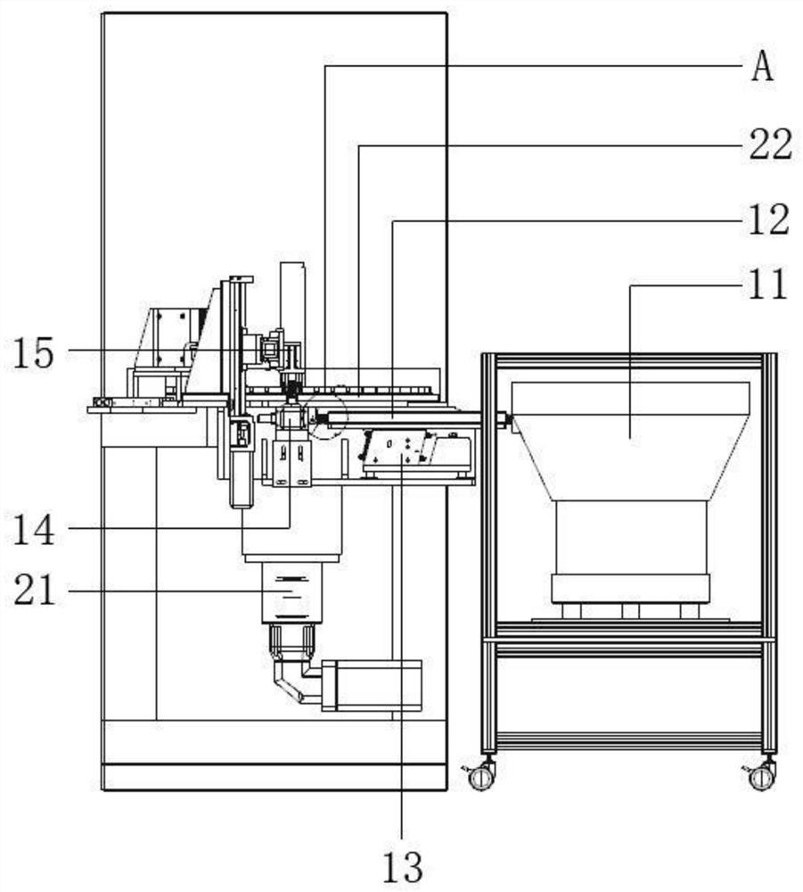 Spring grinder with automatic feeding function