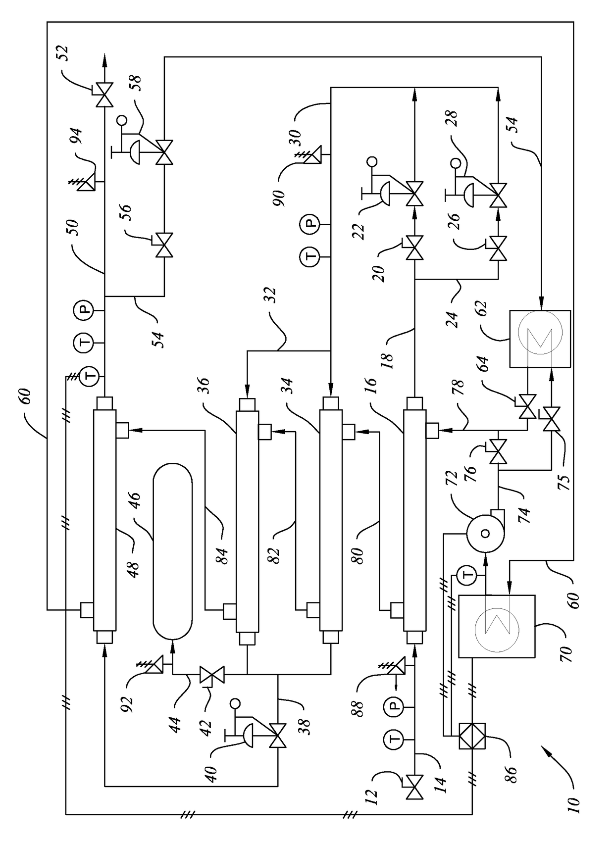 System and method for unloading compressed natural gas