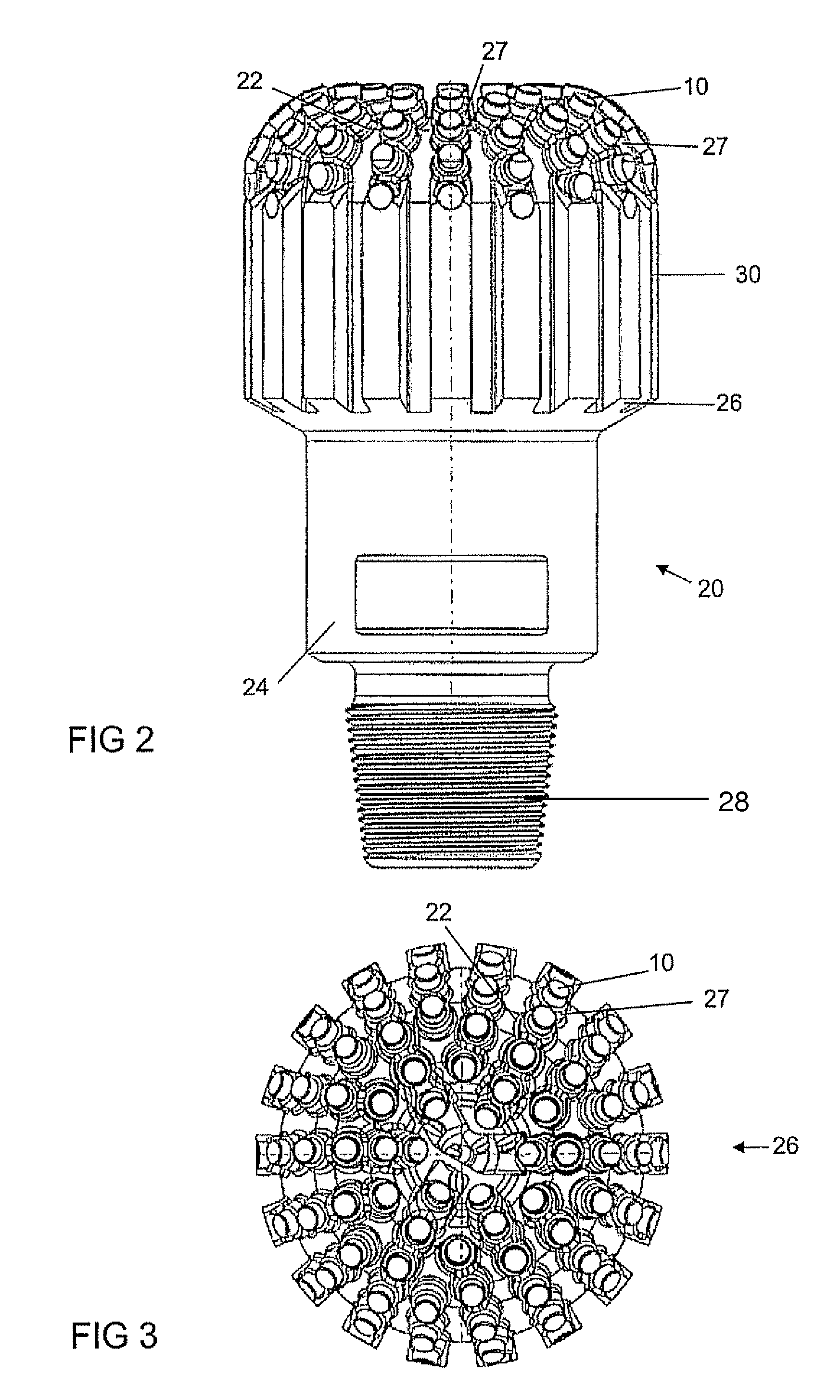 Drill bit with diamond impregnated cutter element