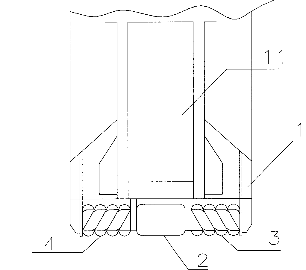 Spiral material taking device