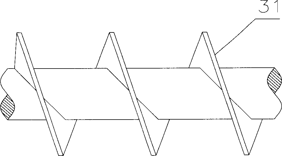 Spiral material taking device