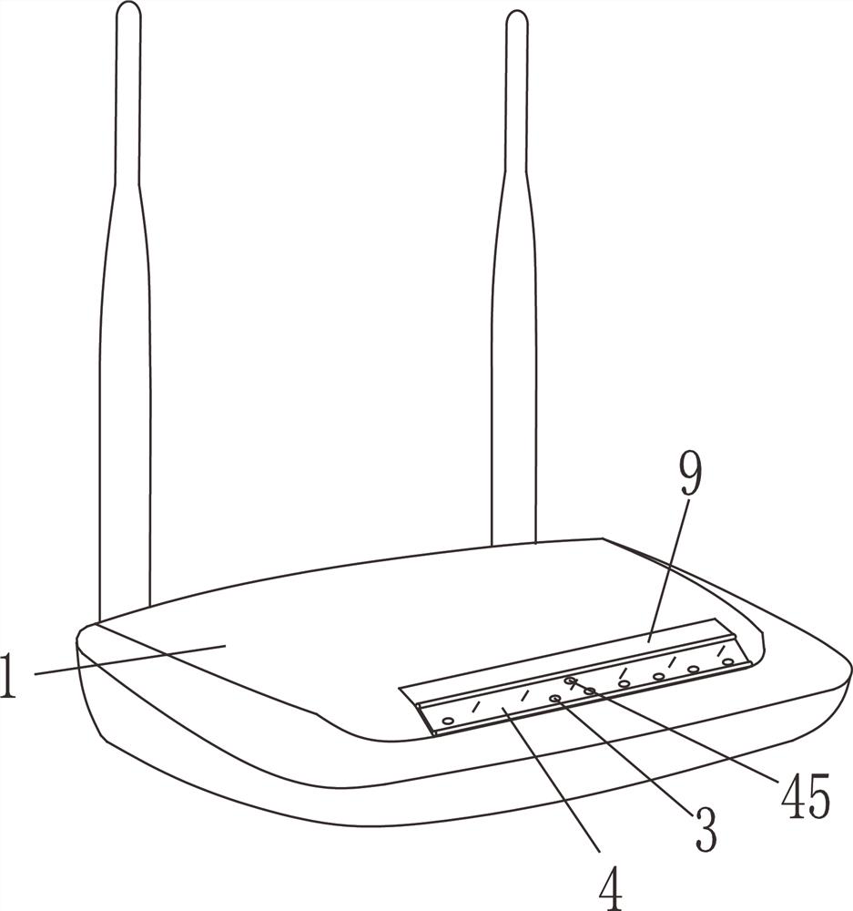 A router that automatically turns off lights at night