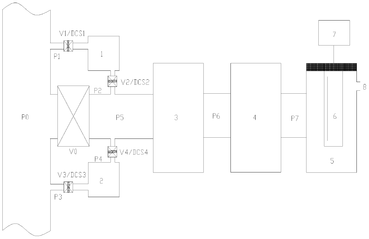 Online cleaning device and method for water vapor sampling system