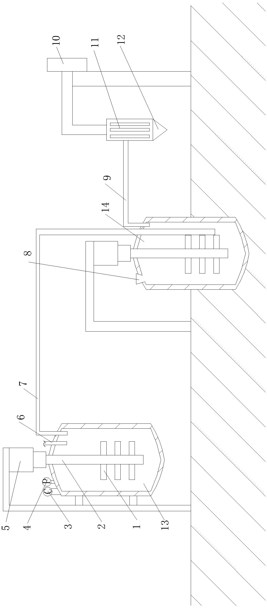 Decoloring hargil self-absorption system and use method thereof