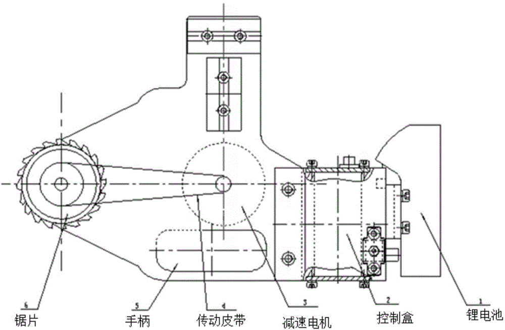 Special intelligent lopper saw for high-voltage live working robots