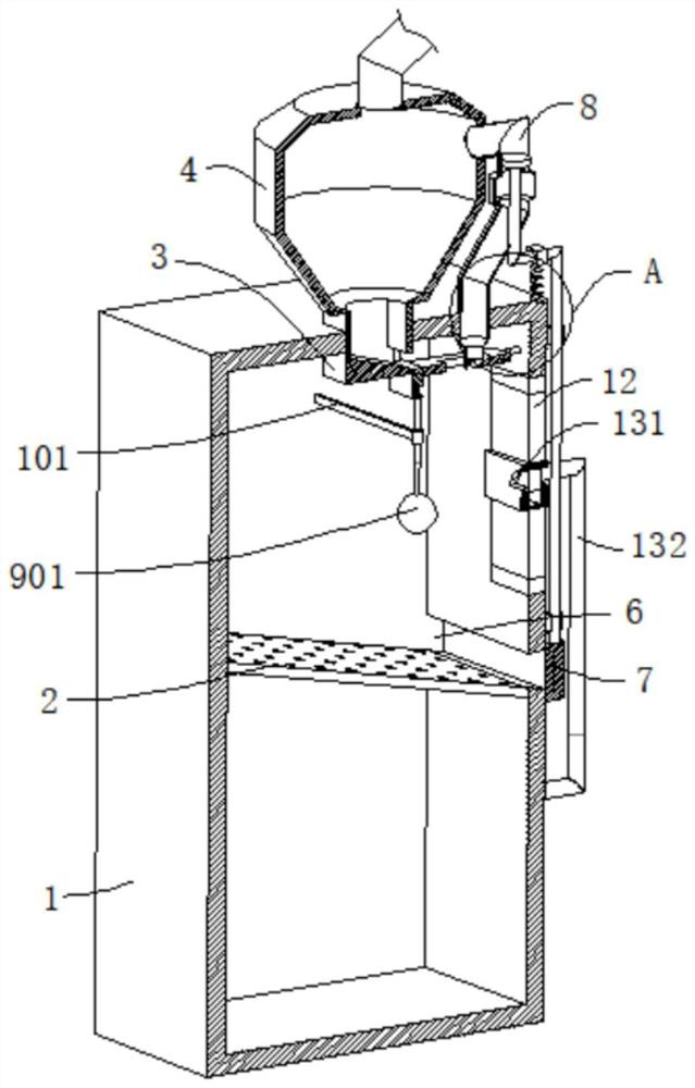 Hydraulic engineering desilting device and desilting method