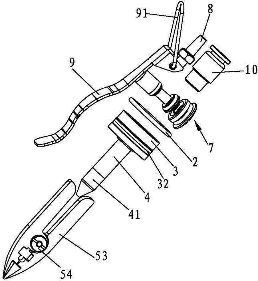 Pneumatic cutting pliers