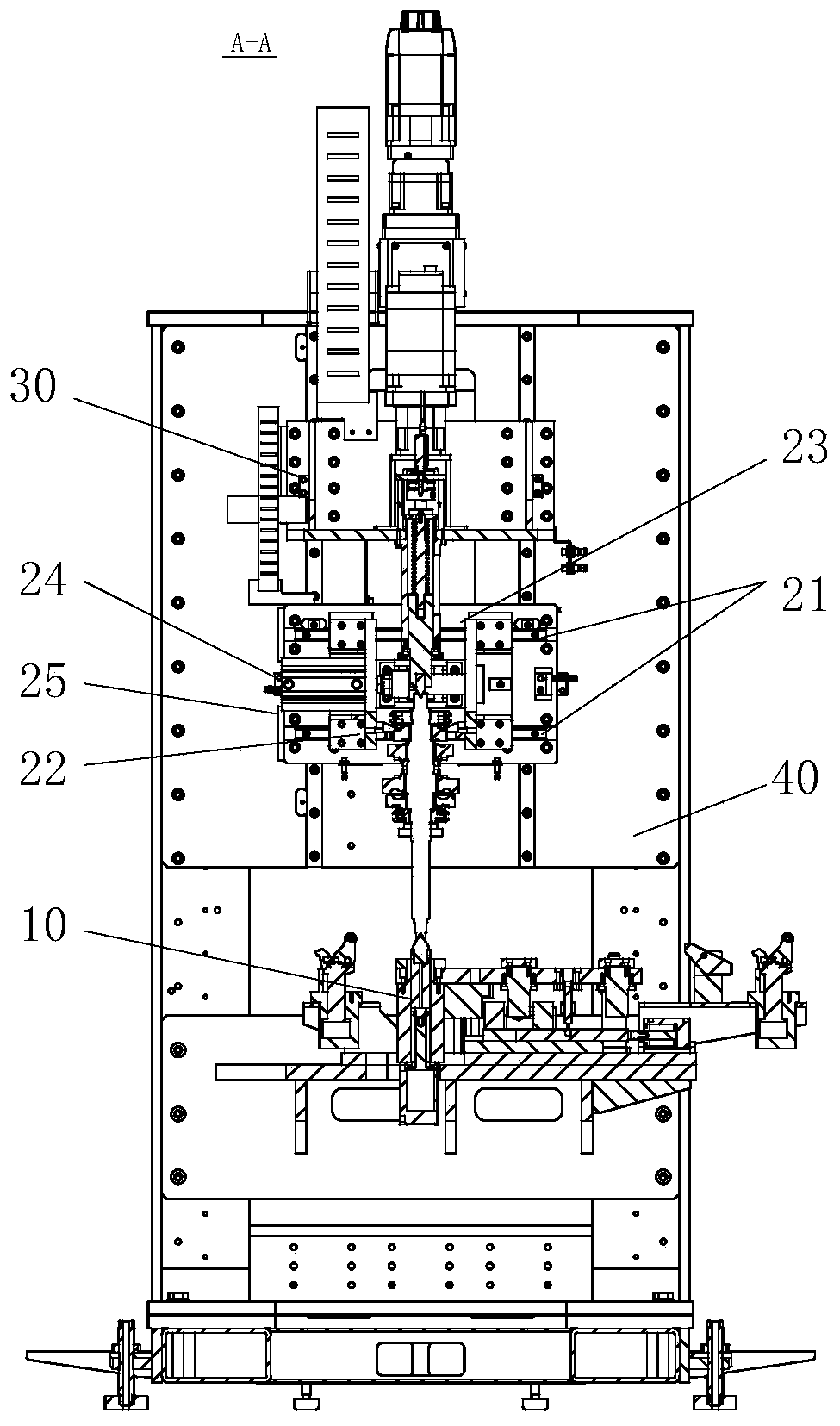 Direct measuring method and device for axial moving clearance of gear of output shaft of gearbox