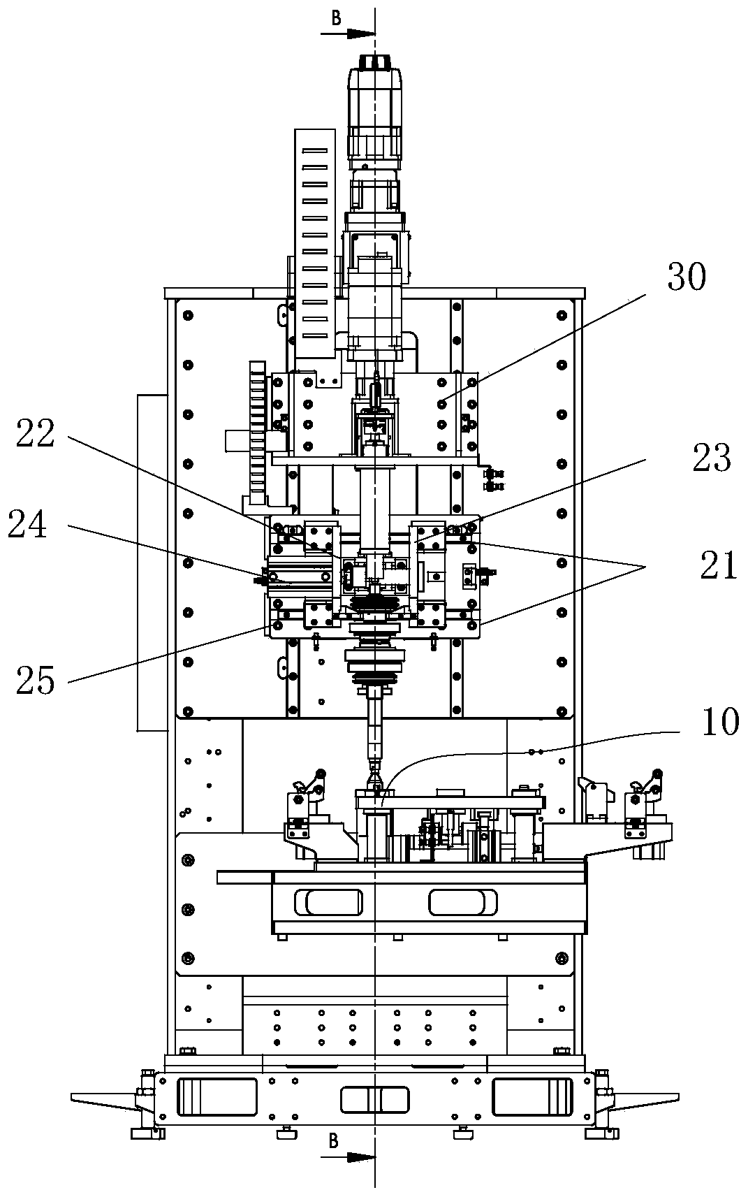 Direct measuring method and device for axial moving clearance of gear of output shaft of gearbox