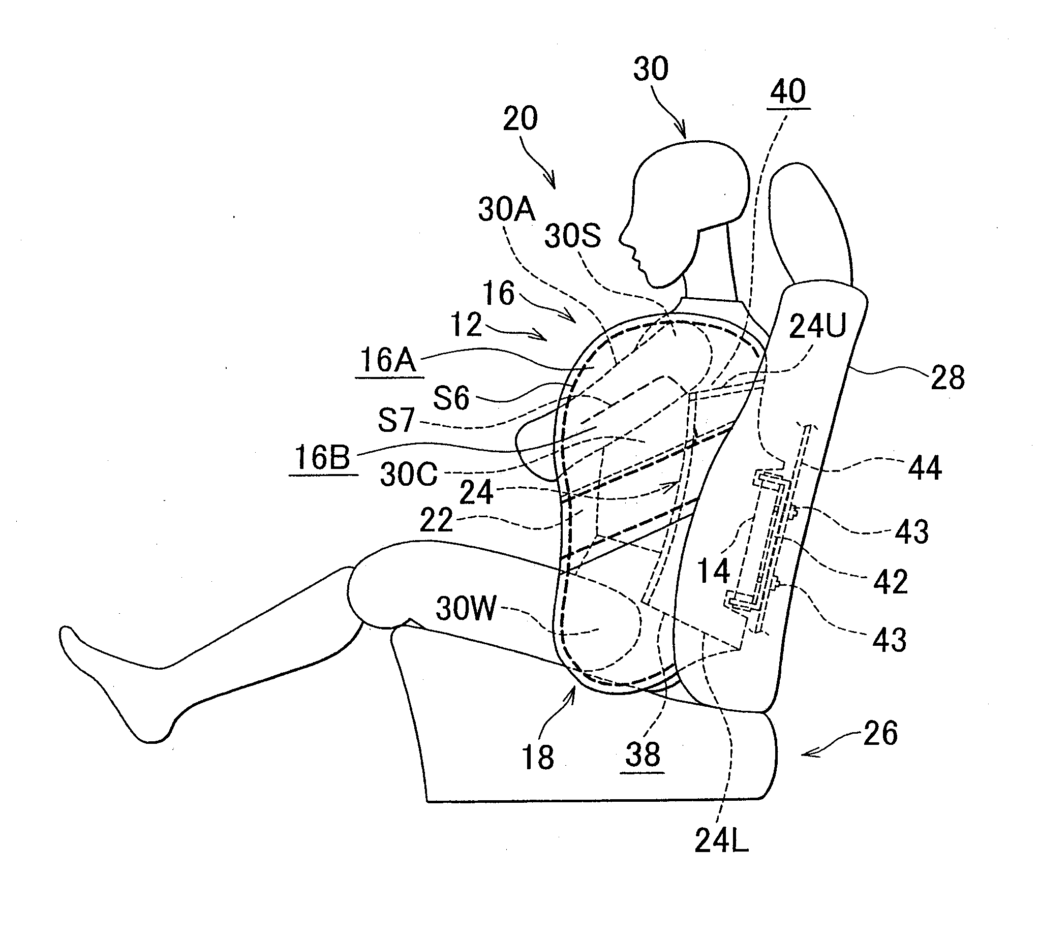 Side airbag system and method of manufacturing side airbag