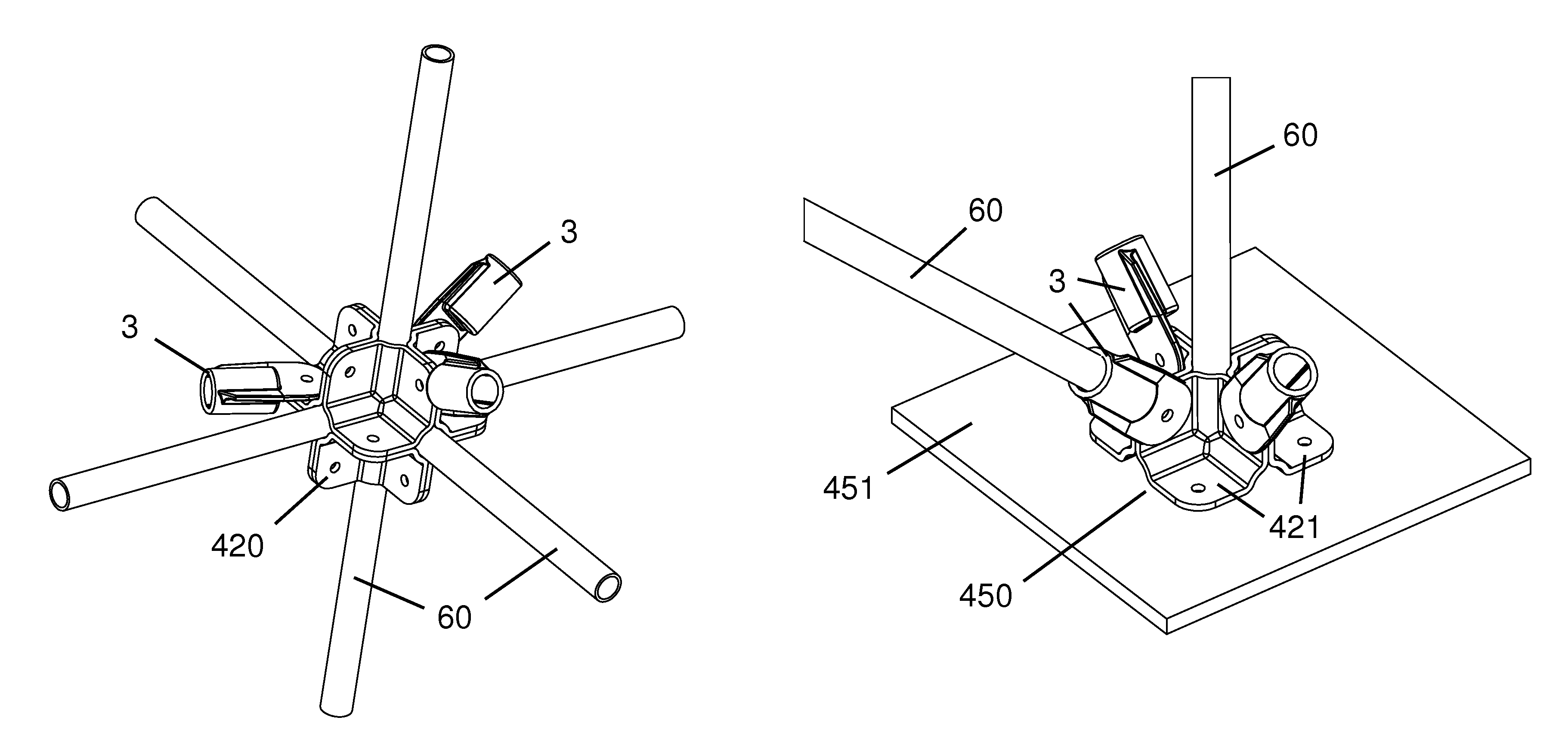 3-dimensional universal tube connector system