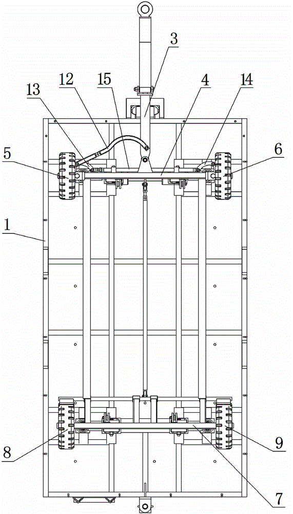 Moving type weighing platform trailer