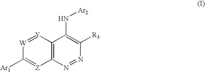 Substituted cinnolin-4-ylamines