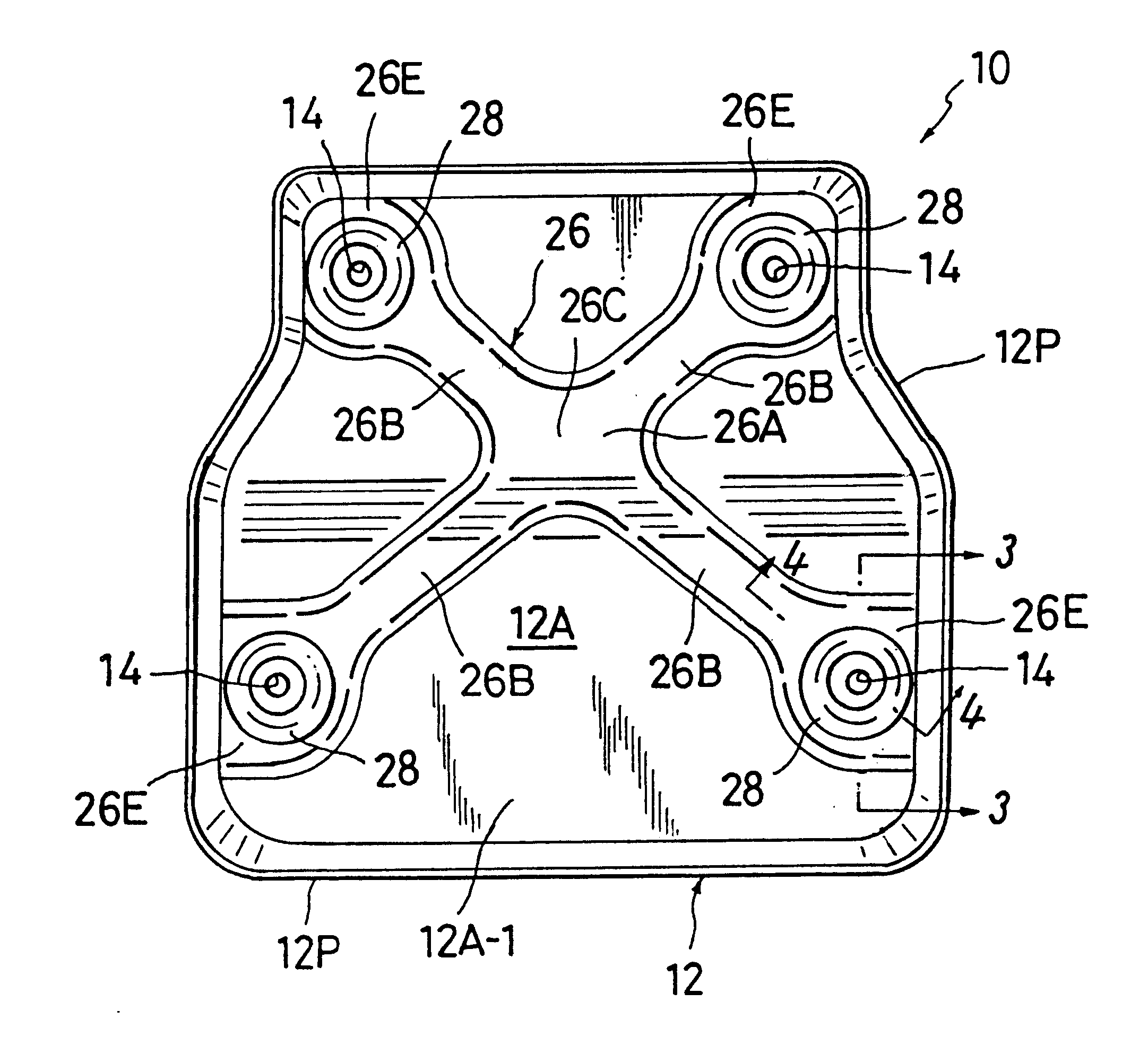 Pan frame structure of seat cushion of a vehicle seat