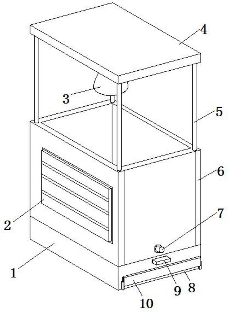 A battery compartment for ups