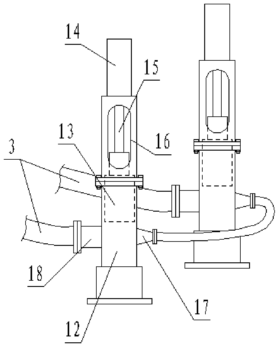 A device and method for burning coal slime in a large proportion in thermal power generation