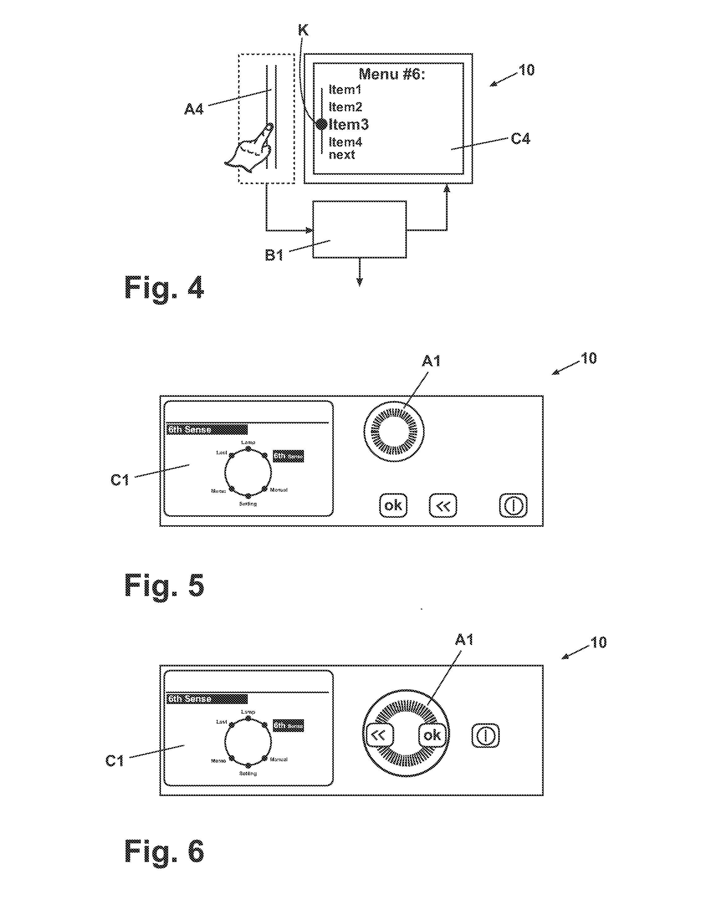 User interface and cooking oven provided with such user interface