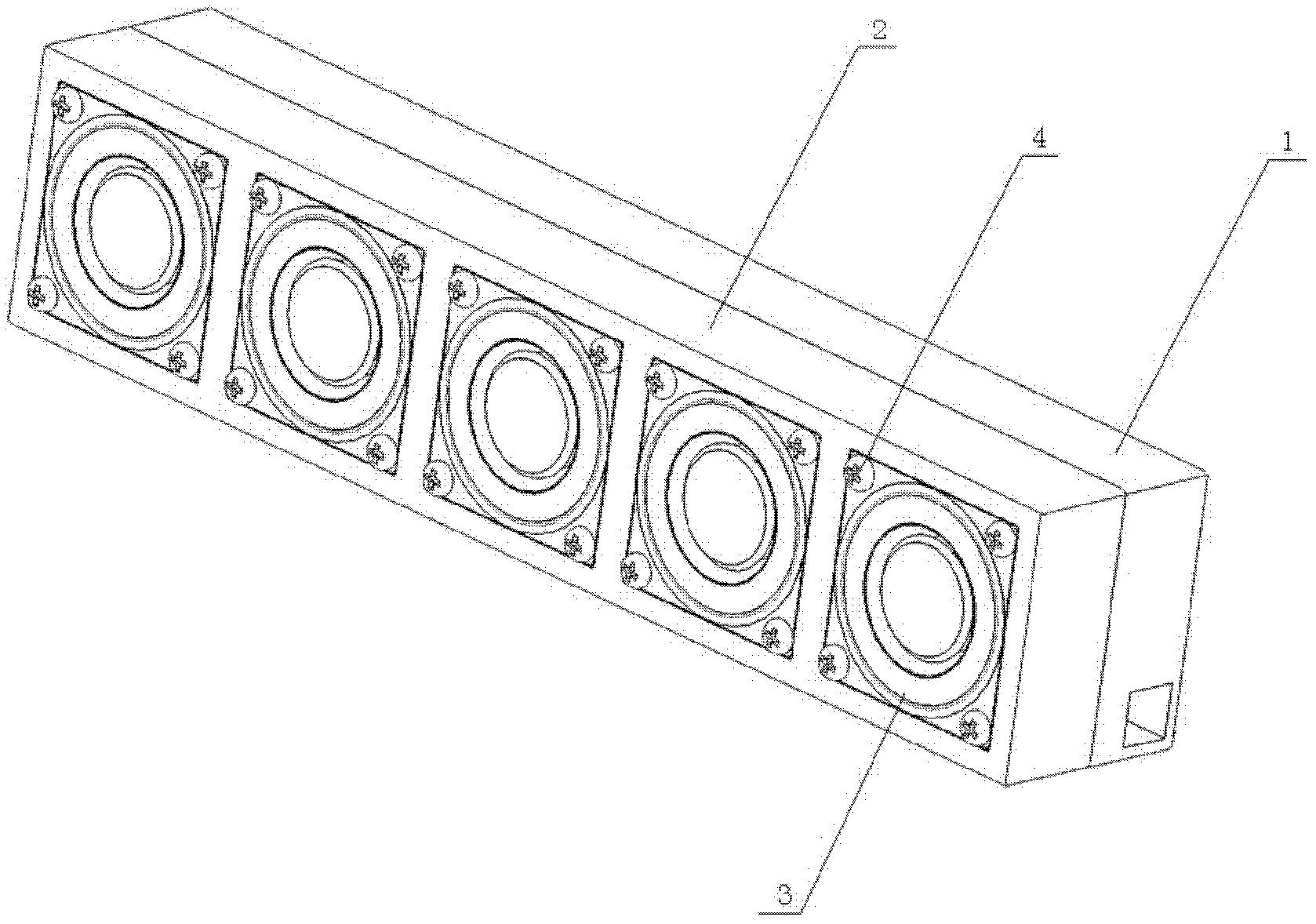 Multi-point excitation loudspeaker array