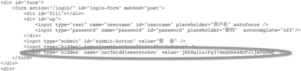 Method for recognizing CSRF token elements in web pages